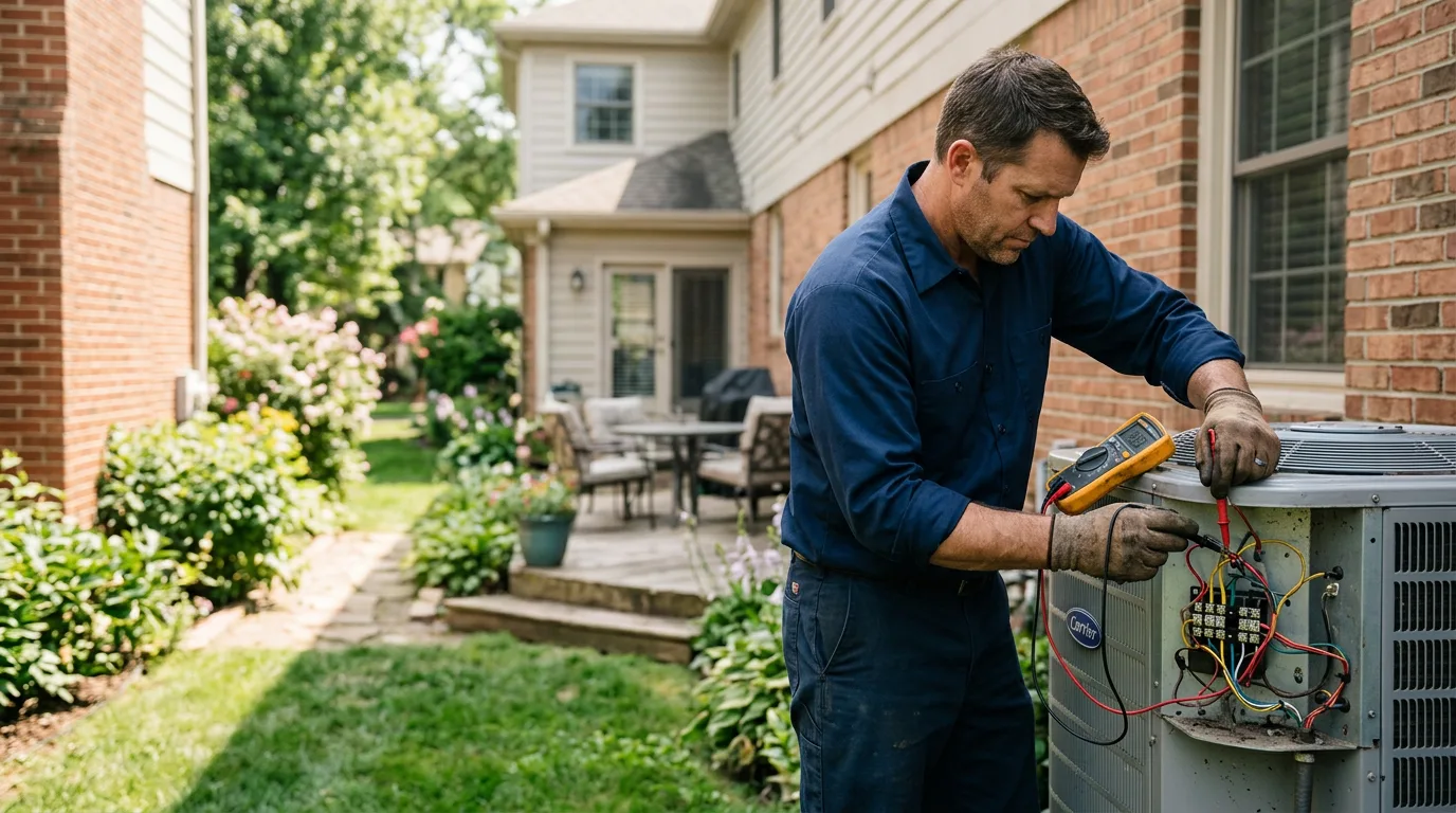 HVAC technician working near Gold Hill, OR